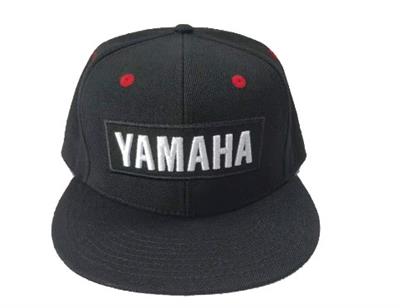 yamaha-flat-peak-cap-black